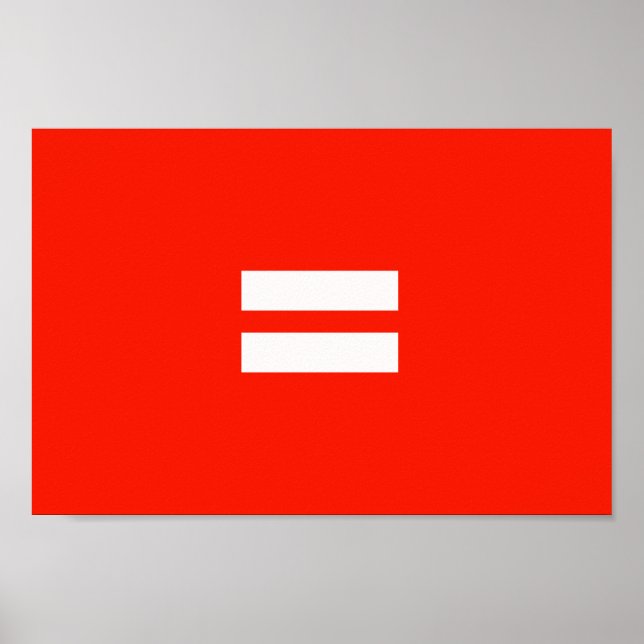 Jämlikhetsstolthetsflagga Poster (Framsidan)