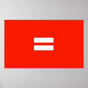 Jämlikhetsstolthetsflagga Poster