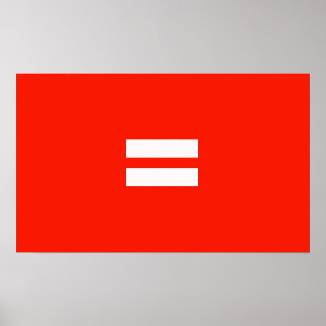 Jämlikhetsstolthetsflagga Poster (Framsidan)