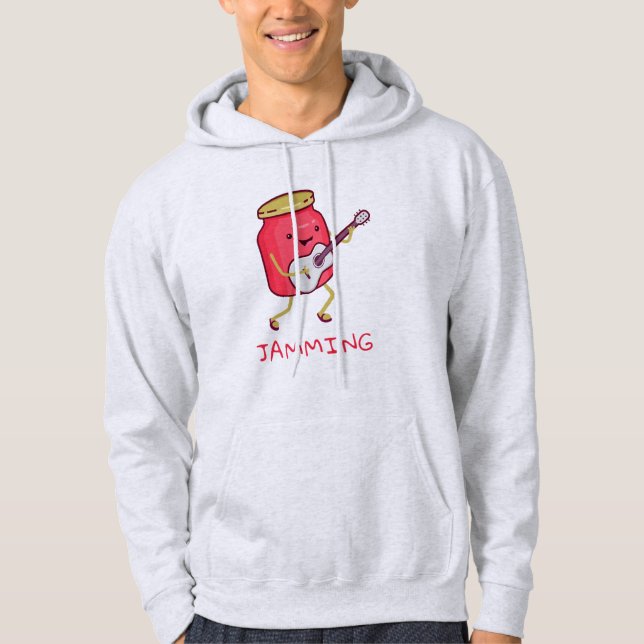 Jammande Pun Hoodie (Framsida)