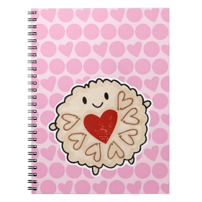 Jammie Dodger Watercolor Anteckningsbok (Framsidan)