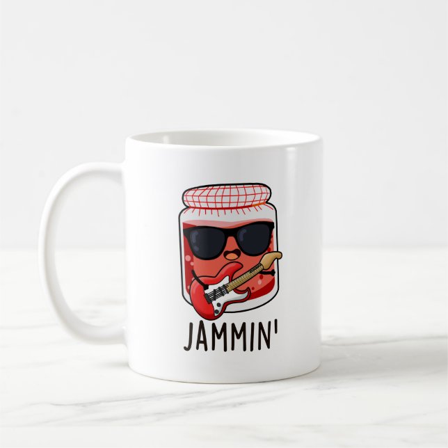 Jammin Funny Rocker Sylt Pun Kaffemugg (Vänster)