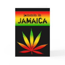 Jammin in Jamaica Reggae Färg Rasta Löv Black