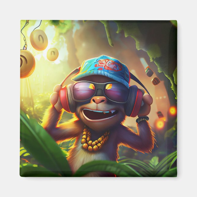 Jammin Monkey Magnet (Framsidan)