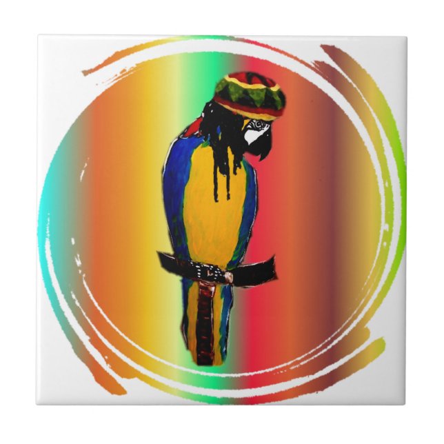 JAMMIN PARROT KAKELPLATTA (Framsidan)