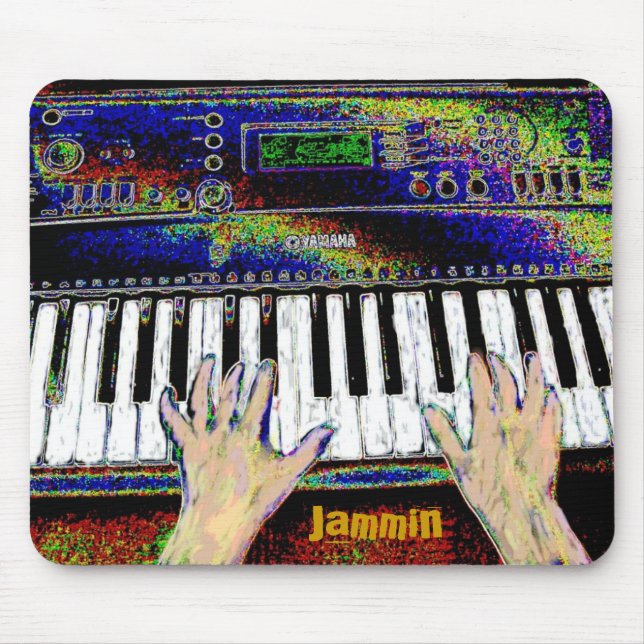 Jammin Tangentbord Mousepad Musmatta (Framsidan)