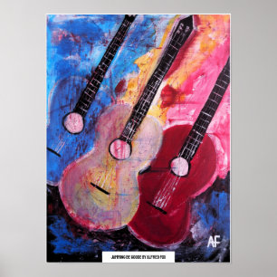 Jamming be Goode Målning av Alfred Fox Poster