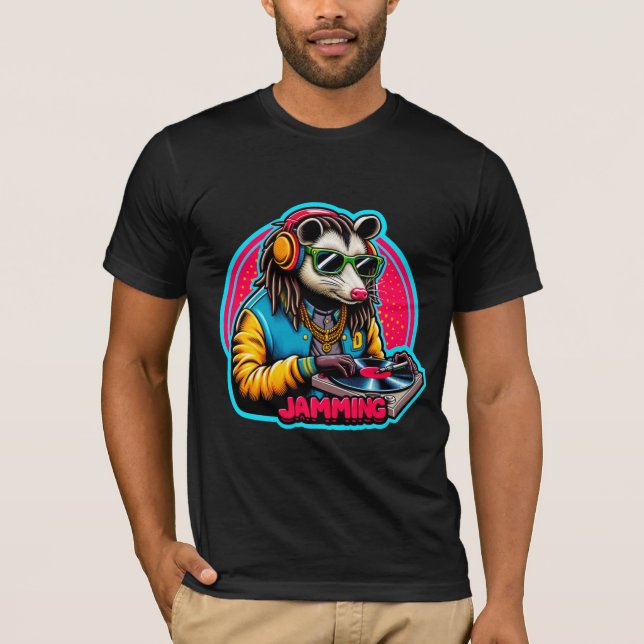 JAMMING-OPOSSUM DJ 4 T SHIRT (Framsida)