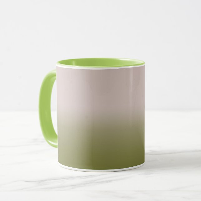 Jämn gradient sommarfärger mode enfärgad mugg (Framsida vänster)