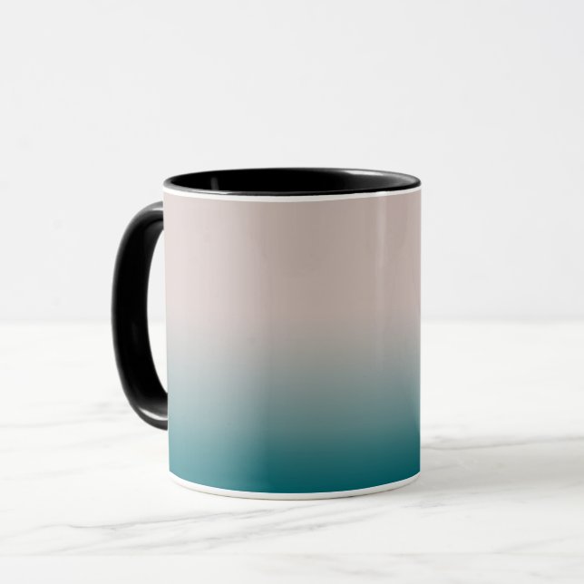 Jämn gradient sommarfärger mode enfärgad mugg (Framsida vänster)