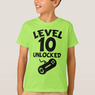 Jämna 10 som lås upp den 10th födelsedagen T-Sh T-shirt