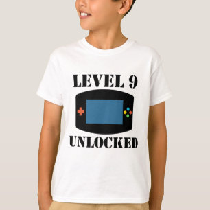 Jämna 9 som lås upp den 9th födelsedagen för tee shirt