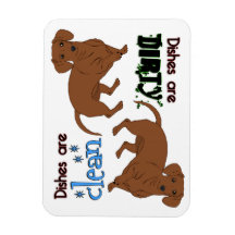Jämna Dachshund Rectangle Dishwasher Magnet