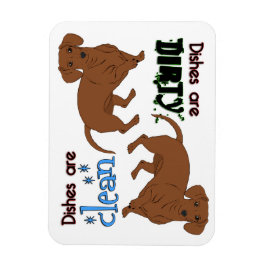Jämna Dachshund Rectangle Dishwasher Magnet