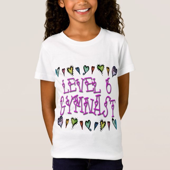 Jämna gymnast 6 t shirt (Framsida)