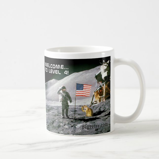 Jämna landningmuggen för 4 måne kaffemugg (Höger)