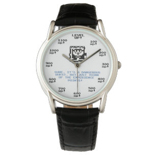 "Jämna upp! "rolig retro spela RPG-klocka Armbandsur