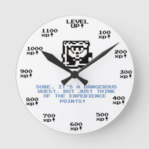 "Jämna upp! "tar tid på retro spela RPG Rund Klocka