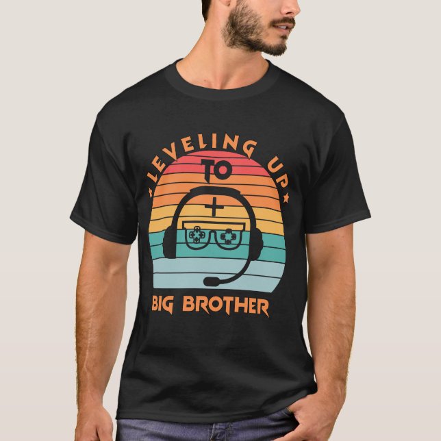 jämna upp till storebrorsspelare t shirt (Framsida)