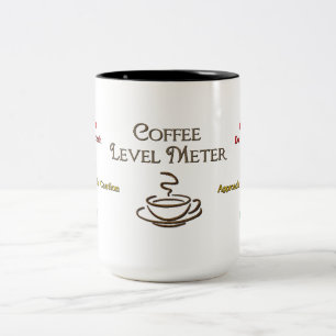 Jämnt kaffe mäter kaffemuggen Två-Tonad mugg