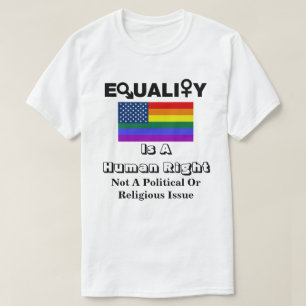 JÄMSTÄLLDHET är en mänsklig Höger...... T Shirt