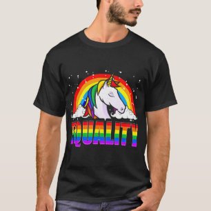 Jämställdhet - Flagga LGBTQ Gay pride T Shirt
