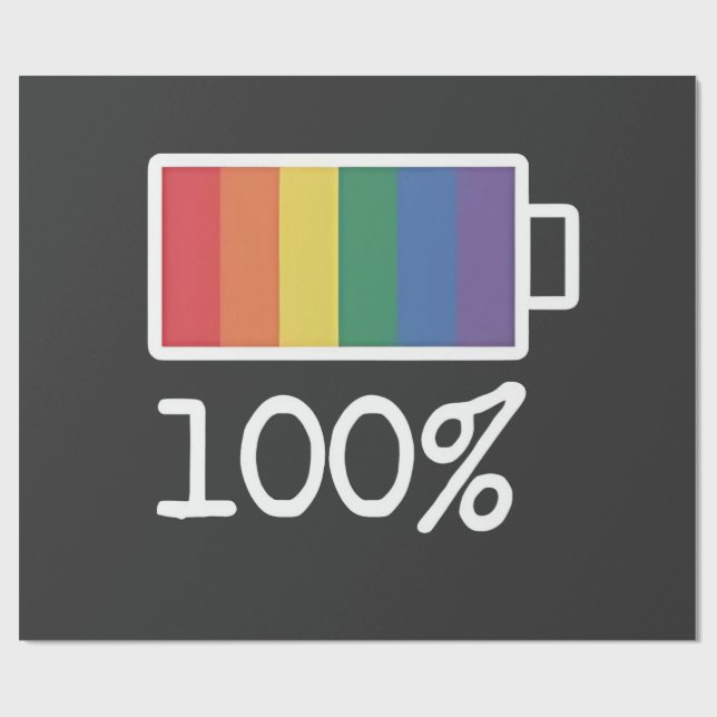 Jämställdhet för 100 % LGBT-Priden i månaden Presentpapper (Platt)