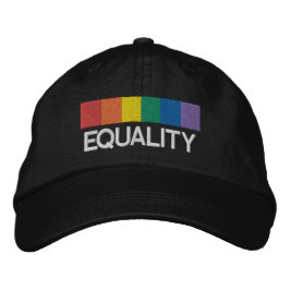 Jämställdhet Gay pride Rainbow Broderad Keps