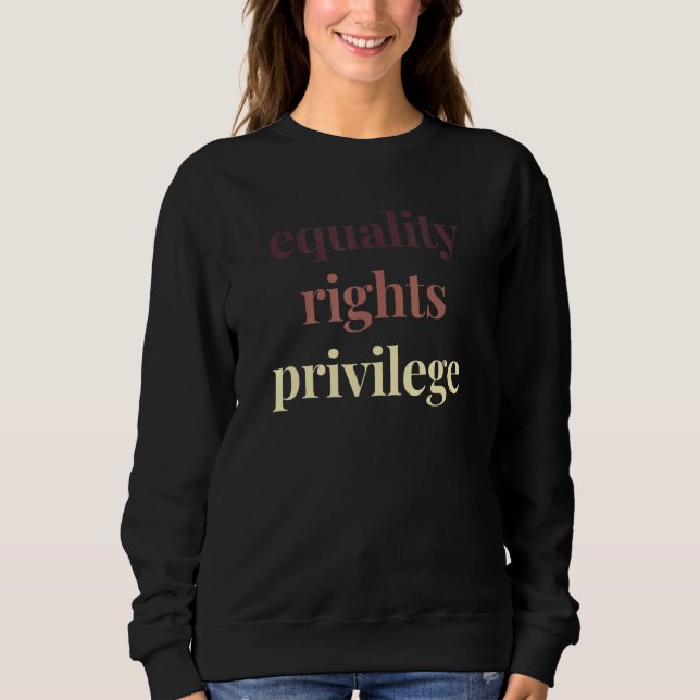 Jämställdhet Höger Privilege Politiska protester R T Shirt (Framsida)