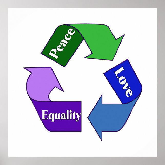 Jämställdhet i Kärlek Poster (Framsidan)