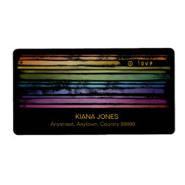 Jämställdhet Kärlek Regnbåge Penseldrag HGBTQ ID65 Fraktsedel