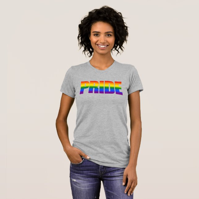 Jämställdhet mellan gay pride och HBT-Flagga med r T Shirt (Hel framsida)