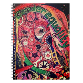 Jämställdhet mellan gender anteckningsbok