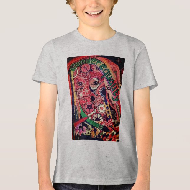 Jämställdhet mellan gender t shirt (Framsida)