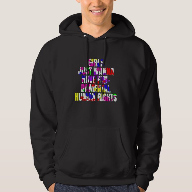 Jämställdhet mellan grundläggande Höger Hoodie (Framsida)