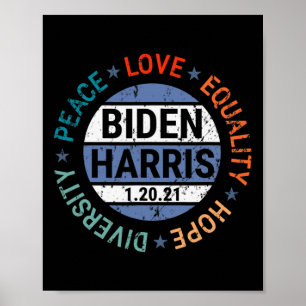 Jämställdhet mellan Harris Peace Kärlek Hoppet Mån Poster