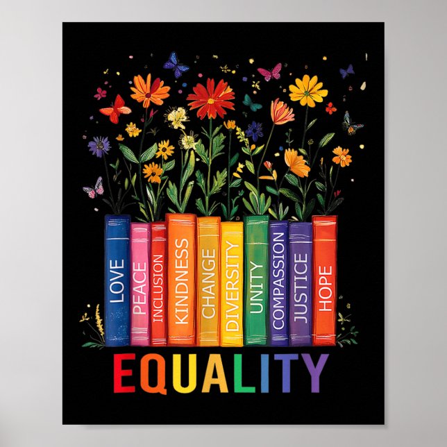 Jämställdhet mellan Kärlek, fred och undhet Bok Fl Poster (Framsidan)