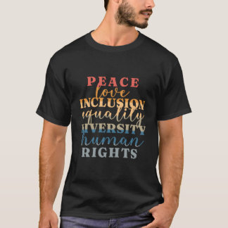 Jämställdhet mellan Kärlek och mänskliga rättighet T Shirt