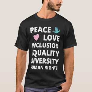 Jämställdhet mellan Kärlek och mänskliga rättighet T Shirt