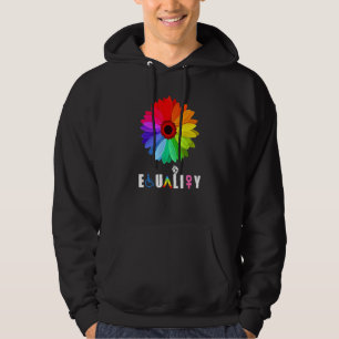 Jämställdhet mellan kvinnor och män i gay pride hoodie