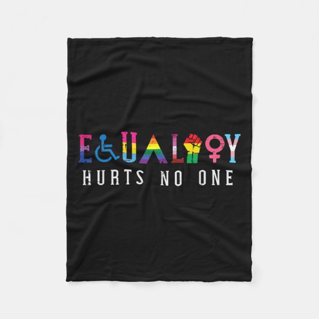 Jämställdhet mellan kvinnor och män Ontr Pridet Mä Fleecefilt (Framsidan)