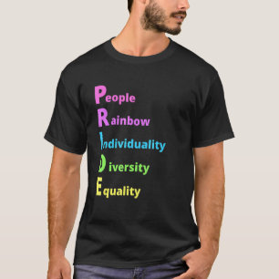 Jämställdhet mellan Lgbt-teckensnitt i månaden Gay T Shirt