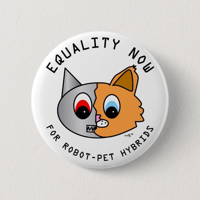 Jämställdhet nu för Robot-Husdjur bland Knapp (Framsida)