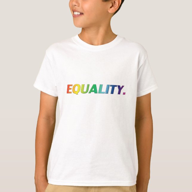 Jämställdhet pride lgbtq lgbt queer gay rainbow fä t shirt (Framsida)