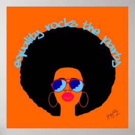 Jämställdhet Sten Party Poster