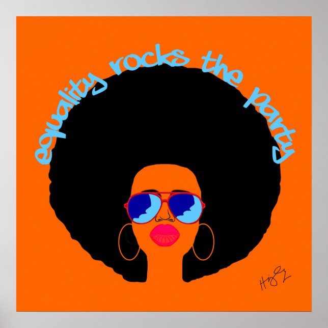 Jämställdhet Sten Party Poster (Framsidan)