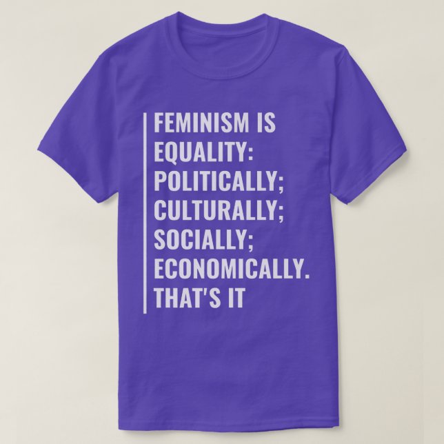 Jämställdhet T Shirt (Design framsida)