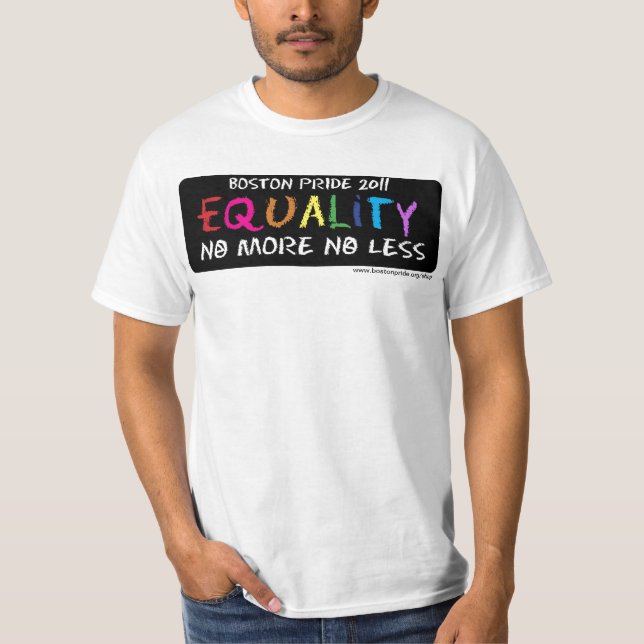 Jämställdhet värderar tee shirt (Framsida)