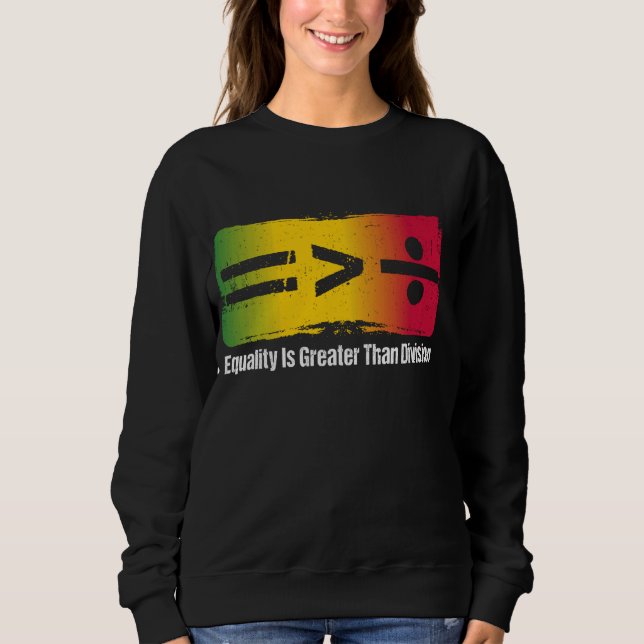 Jämställdheten är Underbarare än Division Black Hi T Shirt (Framsida)