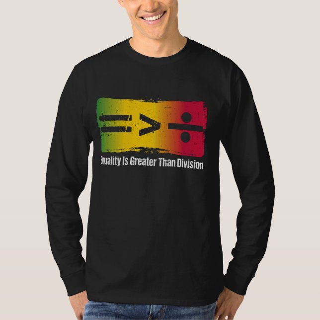Jämställdheten är Underbarare än Division Black Hi T Shirt (Framsida)